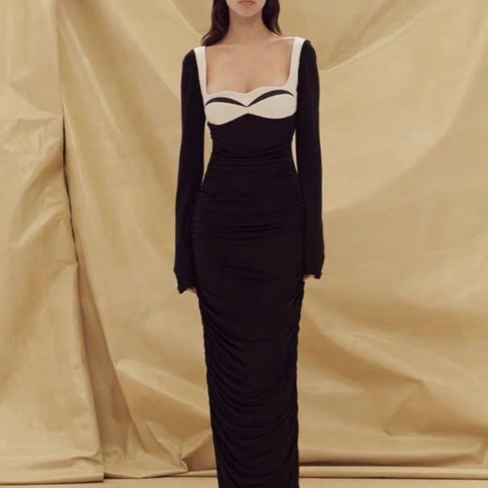 Ruched Maxi  Bodycon Dress